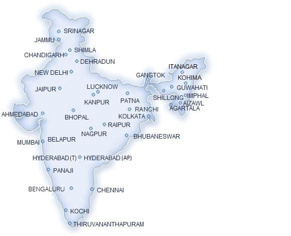 India offices map