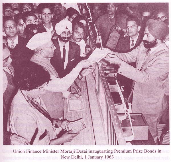 The Finance Minister inagurating the Premium Prize Bonds