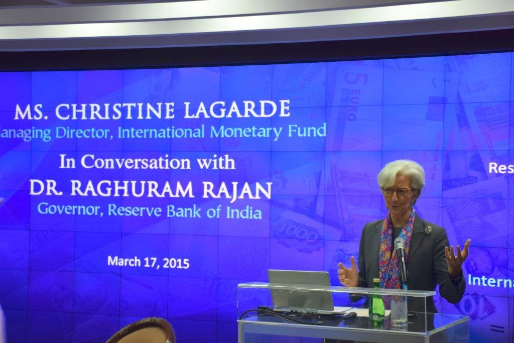 Ms. Christine Lagarde, Managing Director, IMF speaking at the RBI-2